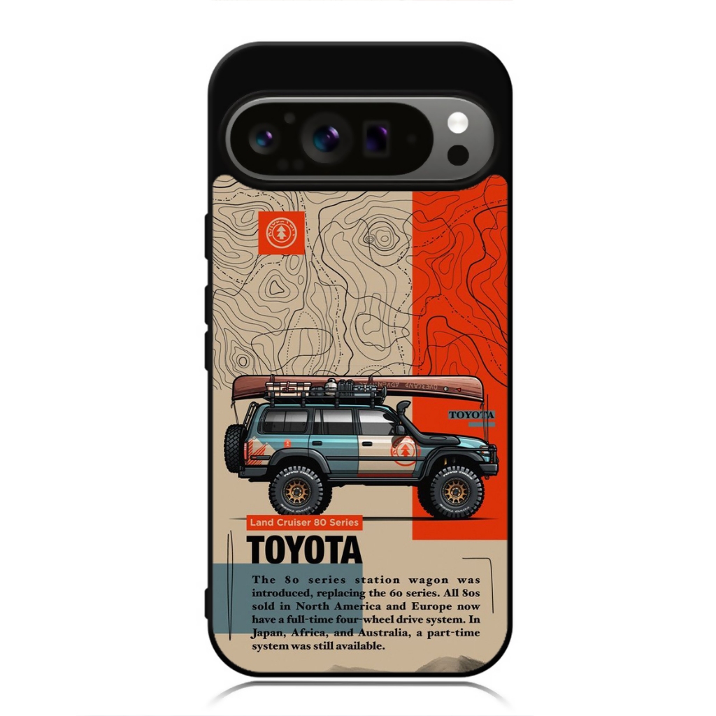 HP Google Pixel 9 8 7 6 5 4 3 Pro XL 4g 5g TPU โทรศัพท์แบบกําหนดเอง Softcase Toyota Landcruiser