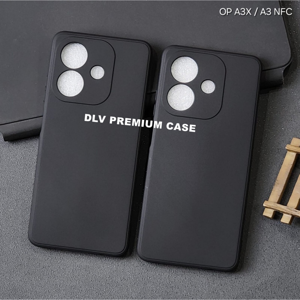 OOPPO A5i PPO A3X OPPO A3 NFC MACAROON BLACK PREMIUM SOFT CASE สีดํา OPPO A5i OPPO A3X OPPO A3 NFC M