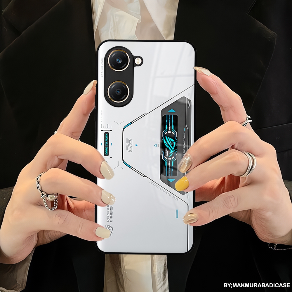 HP Glossy 2D Glass Softcase สําหรับ Vivo Y03 - Vivo Y03T - Vivo Y18 เคสล่าสุด - เคสซิลิโคน TPU