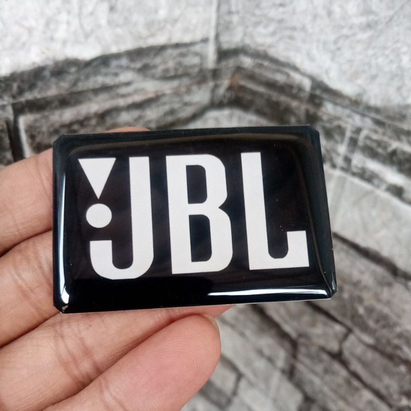 JBL Logo Resin Emblem Black box unit