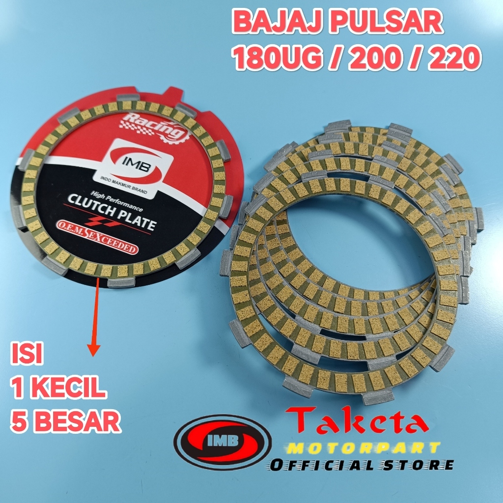 RACING จานคลัทช์ BAJAJ PULSAR 180 UG 4 / 220NS / 220F IMB