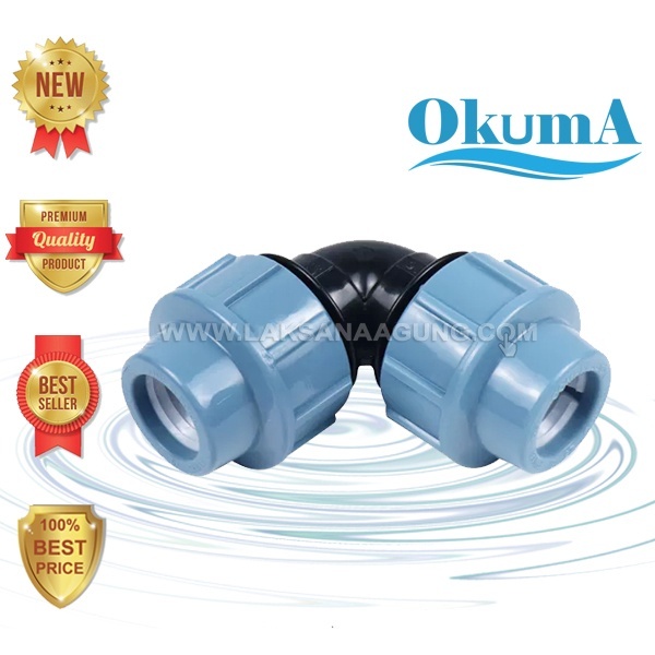 ELBOW 90 DEG 32mm HDPE OKUMA