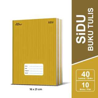 BUKU TULIS SIDU COVER SAMPUL NAMA ISI 40 LEMBAR / BUKU SIDU CRAFT 40 LEMBAR (1 PACK ISI 10 BUKU)