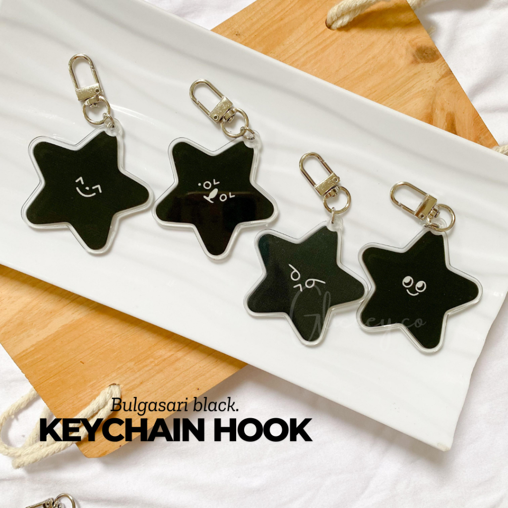 KEYCHAIN BALLCHAIN PHONE CHARM STARFISH BULGASARI NCT 127 BLACK VER