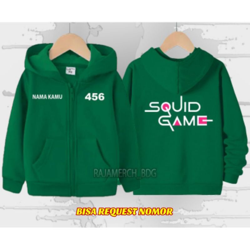 SQUID GAME KIDS JACKET SQUID GAME KIDS ZIPPER JACKET