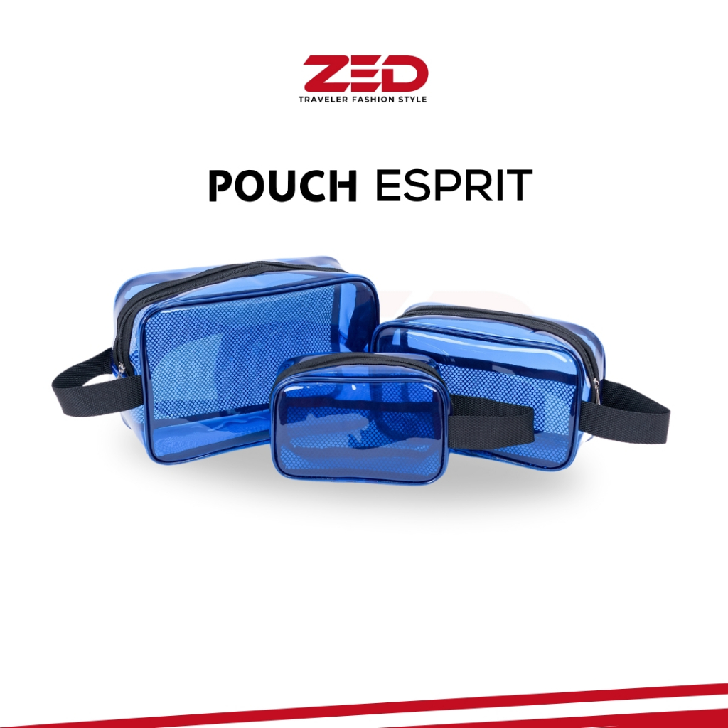 ZED กระเป๋าเดินทาง Esprit กระเป๋าสีฟ้า Travel Organizer ที่เก็บเครื่องสําอางอุปกรณ์อาบน้ํา