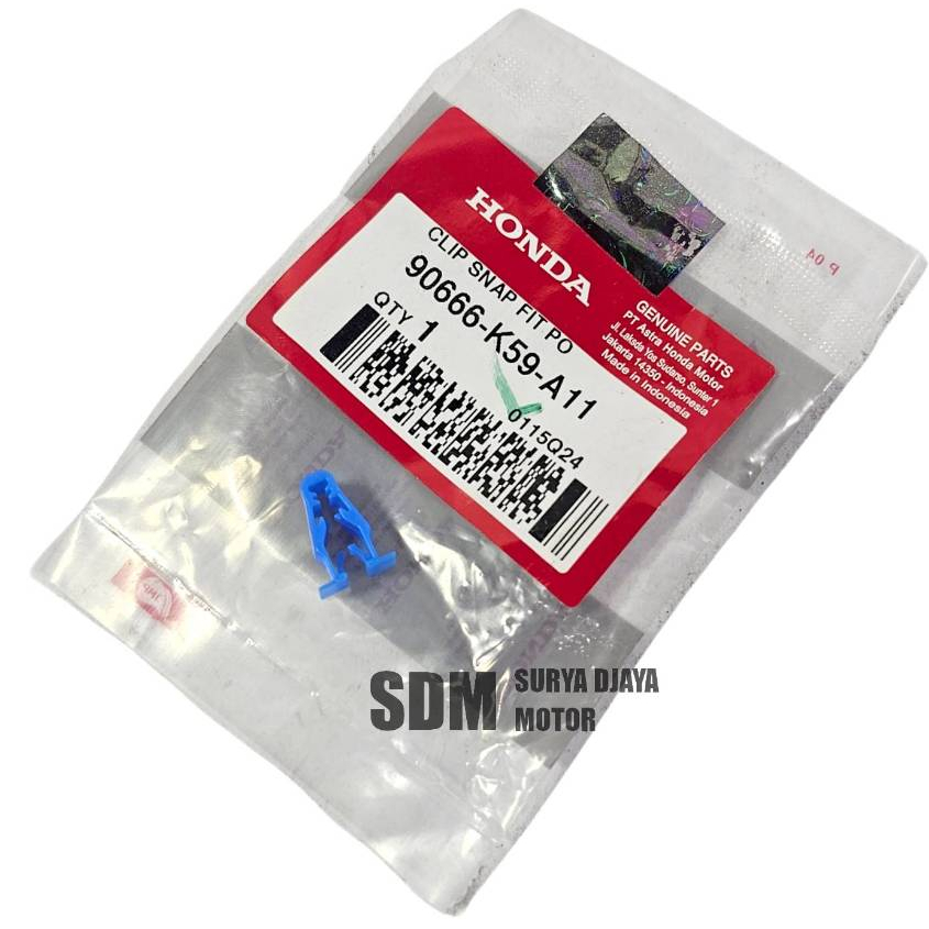 90666-k59-a11 ฝาครอบปุ่ม Body Clip Clip Snap Fit Po Cover Motorcycle All Honda Original