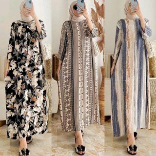 Daster Gamis Semata Kaki / Long Daster Lengan 3/4 / Daster Sematakaki Busui / Daster Tangan / Daster Rayon Busui