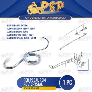 Per Pedal Rem RC - Pir Peer Injakan Injekan Pijakan Tuas Rem Belakang Suzuki Shogun Crystal Tornado