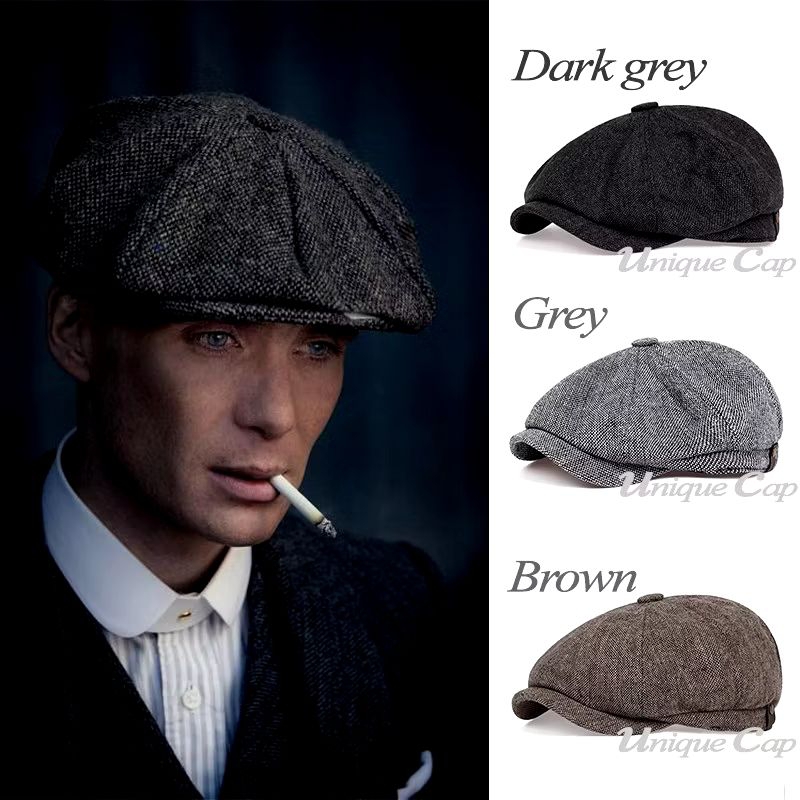 หมวกผู้ตาบอด Peaky / หมวก Thomas Shelby / หมวกย้อนยุคคลาสสิก