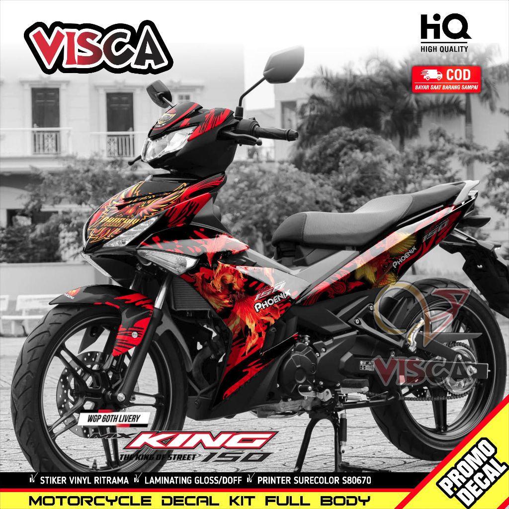 Decal Mx King 150 ใหม่สติกเกอร์ Mx King Facelift 150 Full Body Striping Mx King ใหม่ 150 PHOENIX Var