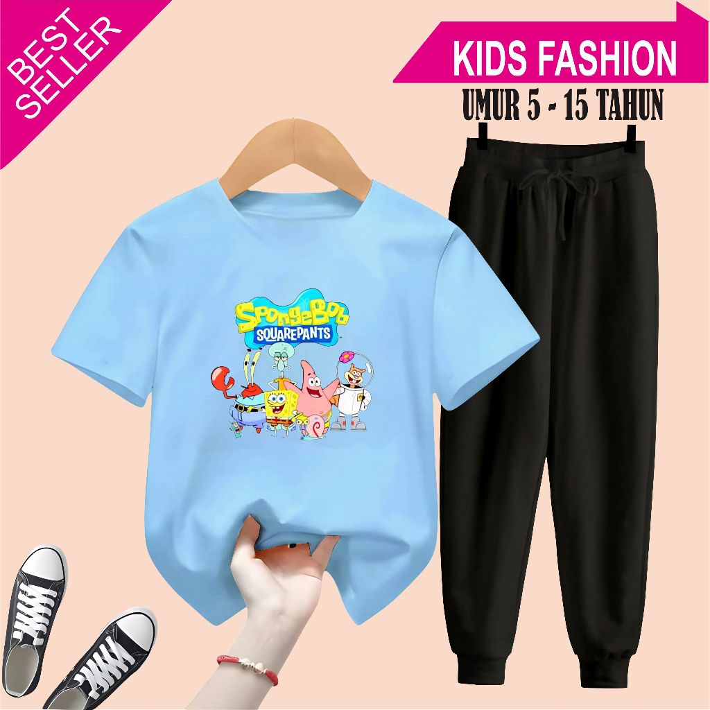 MCL - กางเกงจ็อกเกอร์เด็ก 5-15 Years Old Spongebom Squarepant