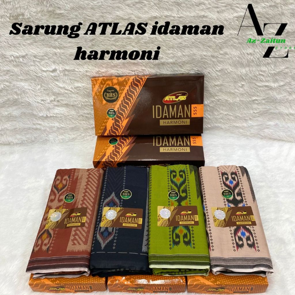 ผ้าซิ่น Atlas harmony motif, bhs / ATLAS SARUNG WITH BATIK MOTIF / ATLAS SARUNG ดั้งเดิม