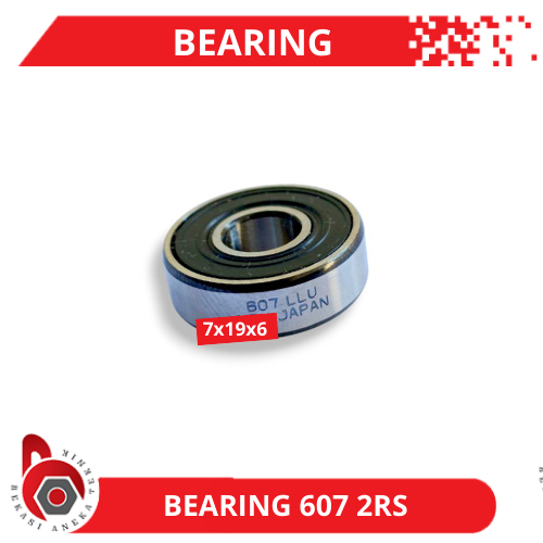 แบริ่ง 607 2RS N*N ฝาครอบยางแบริ่งคู่ Japan Klaher 607 2RS