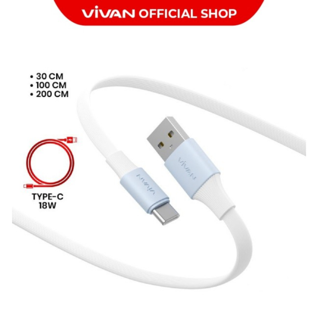 VIVAN SC30 II / SC100 II / SC200 II 18W Type C Data Cable