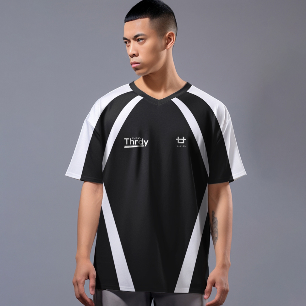 Premium Oversize Jersey 260gsm Vintage Streetwear "Dakika Logoicon Fangs" สีดํา MTU33 สีขาว MTU34