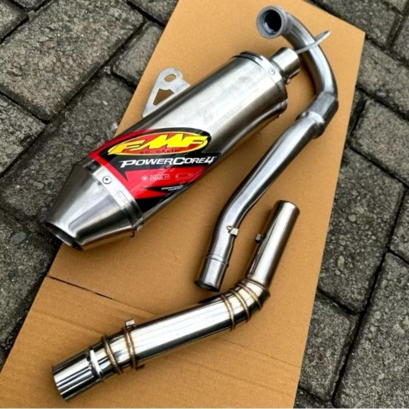 ท่อไอเสีย Racing FMF Powercore 4 Ksr Racing Ksr110 Ksr110 pro Msx125 Klx150 Crf150 Xr150 Xr200 Xtz125 Wr155 Dtracker