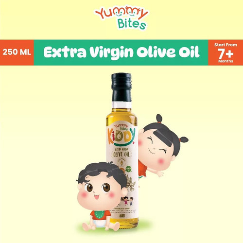 YUMMY BITES VIRGIN OLIVE OIL 250ML (แถมฟรีบับเบิ้ลห่อ)