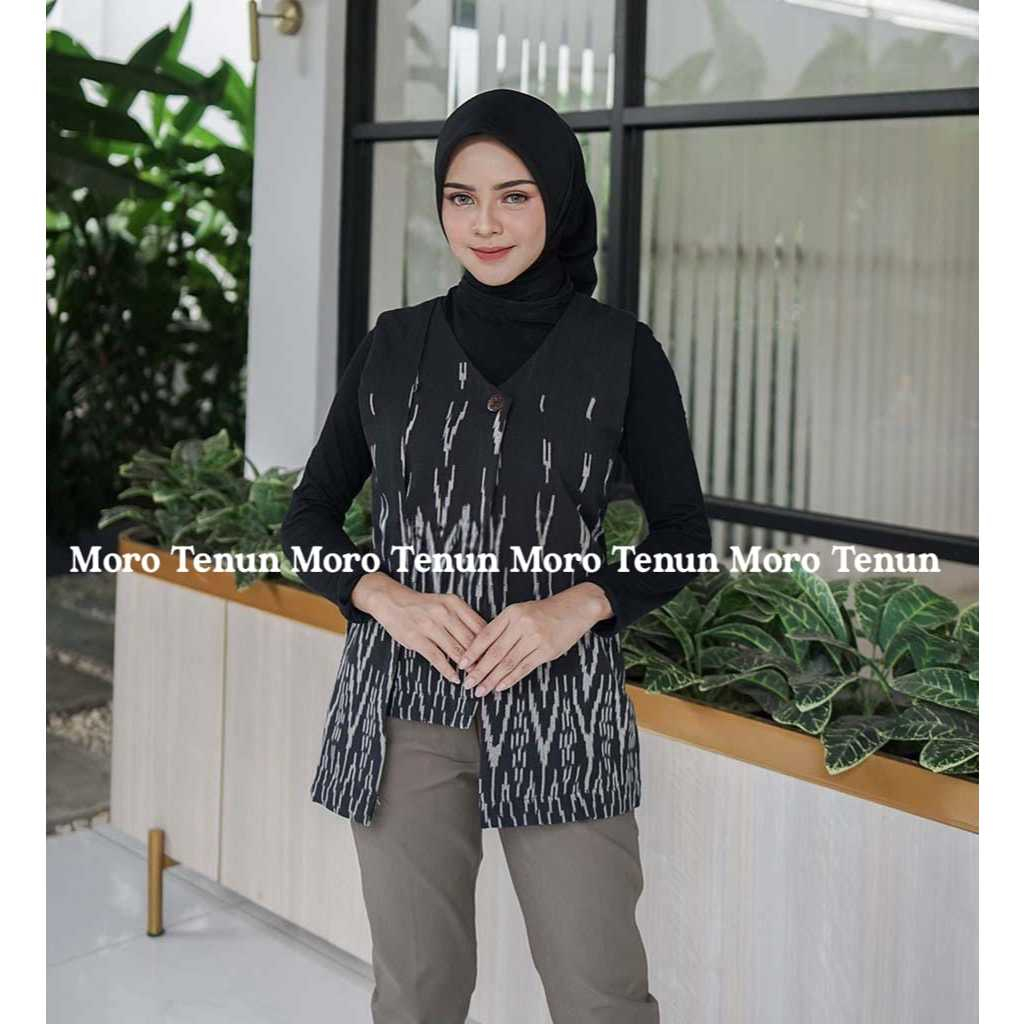 ผู้หญิง BATIK VEST - ผู้หญิง WOVEN VEST - WOVEN OUTER - ETHNIC TOP - ผู้หญิง VEST - KARTINI WOVEN VE