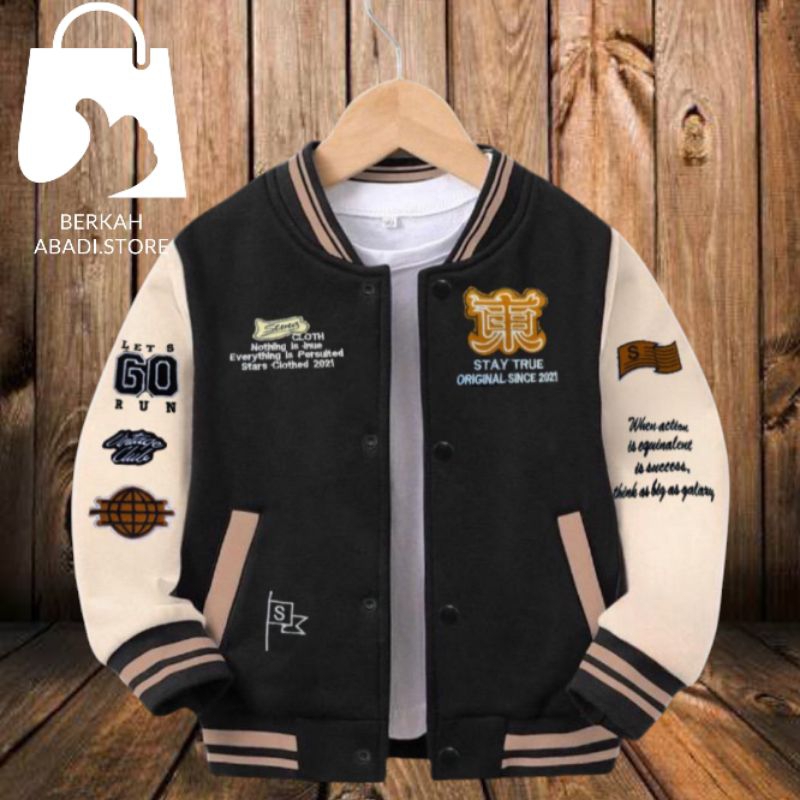 เสื้อแจ็คเก็ต Varsity สําหรับผู้ใหญ่พร้อมเสื้อแจ็คเก็ตปัก/เบสบอล Varsity