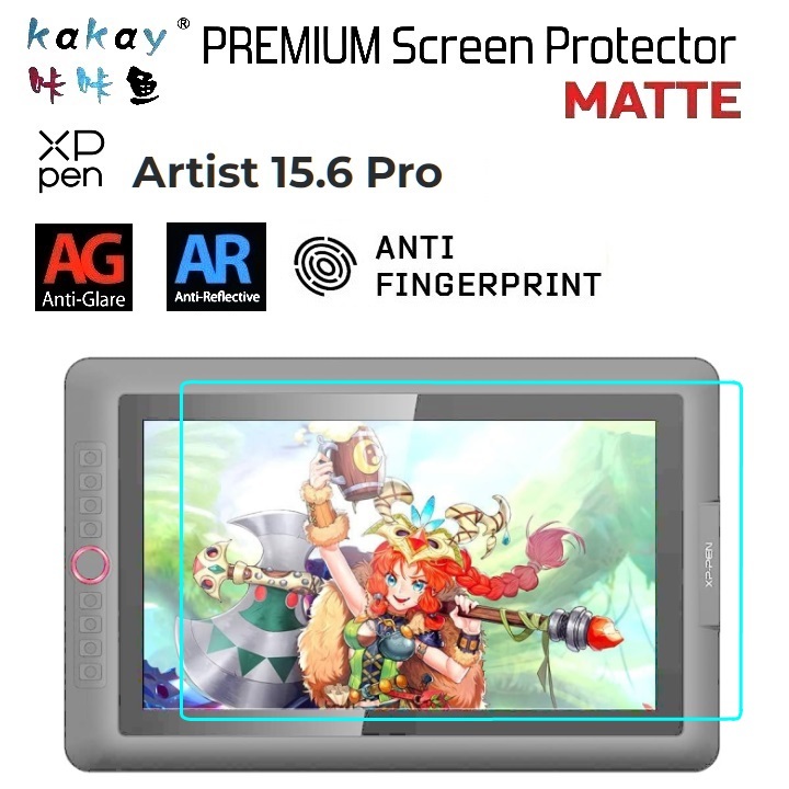 ตัวป้องกันหน้าจอ XPPen Artist 15.6 Pro - KAY Premium MATTE Anti ลายนิ้วมือ