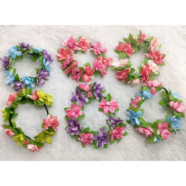 RUBBER FLOWER HEADBAND FLOWER CROWN MERMAID CROWN / FAIRY PRINCESS HEADBAND / RUBBER FLOWER BANDANA