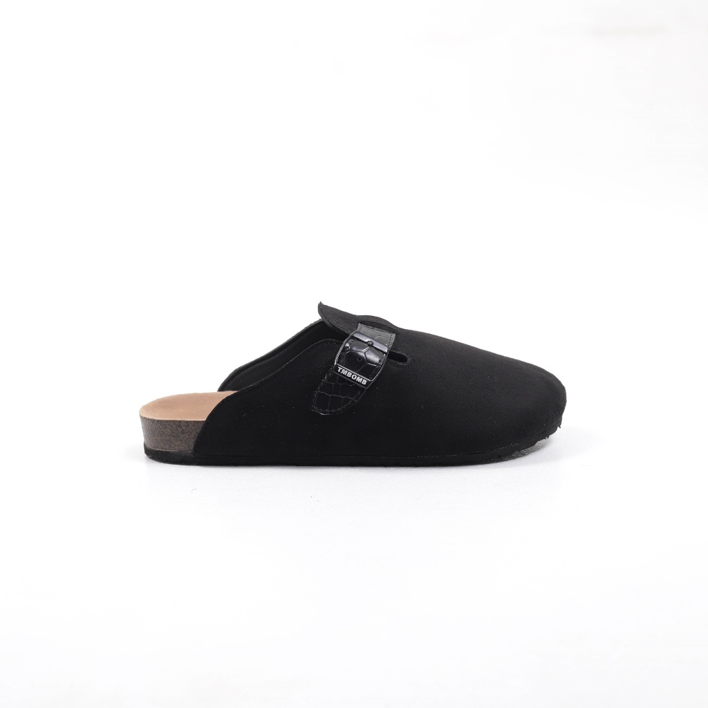 Timebomb Suede รองเท้าแตะลําลองผู้ชาย | รองเท้าแตะ Clog Mule | รองเท้าแตะ | หนังกลับ ATLAS | แผนที่ เอ็ด