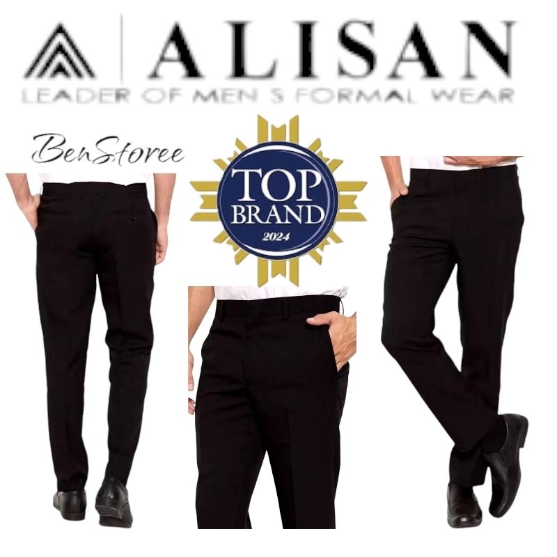 Hitam Slimfit BLACK ALISAN TROUSERS