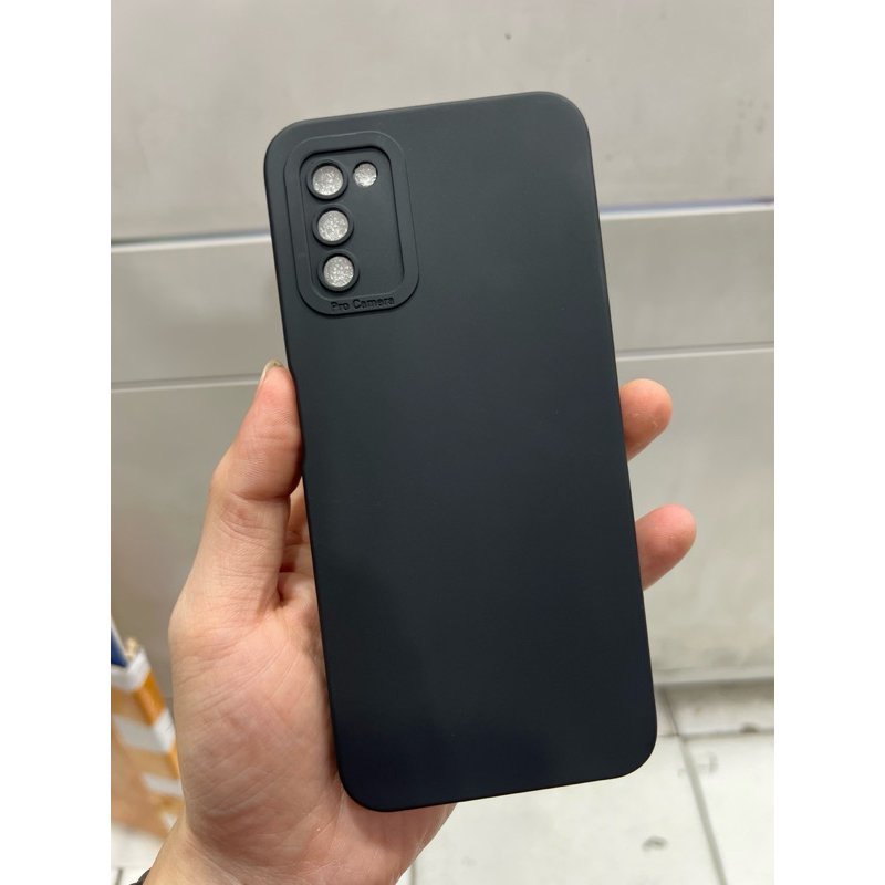 SAMSUNG A03s / AO3s - PREMIUM SOFT CANDY RUBBER MATTE EAGLE EYES พร้อมโลโก้ / กล้อง PRO & กรอบกล้อง