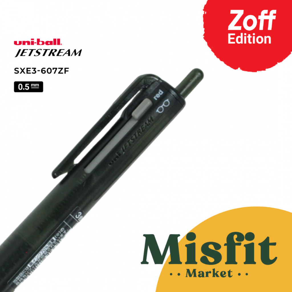 Uniball Jetstream 3 Multi Color SXE3-607ZF Zoff Edition (จํากัด) 0.5 mm Uni Ball Colourful Pens