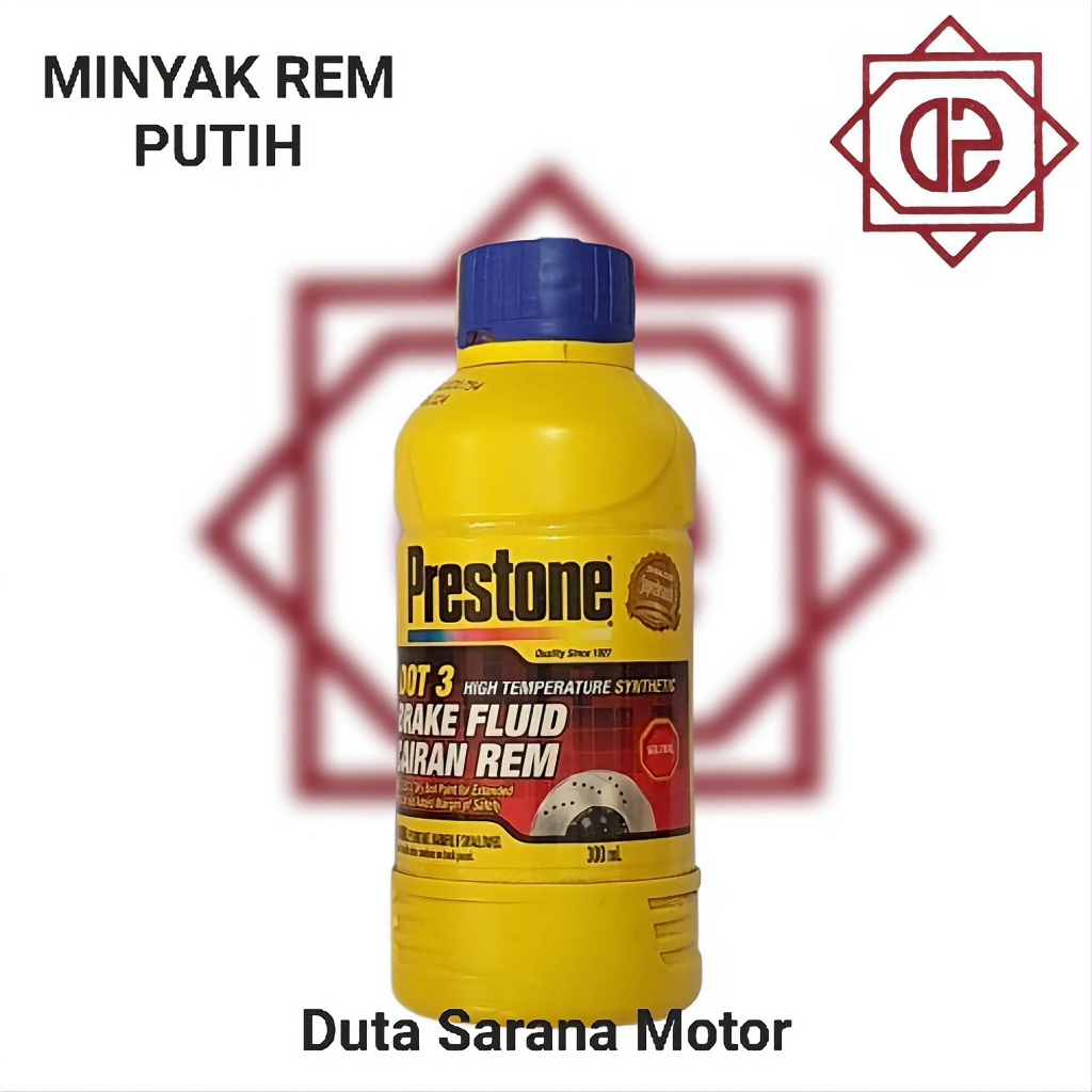 Putih น้ํามันเบรกน้ํามันเบรกน้ํามันเบรกขาว DOT 3 300 ml Prestone