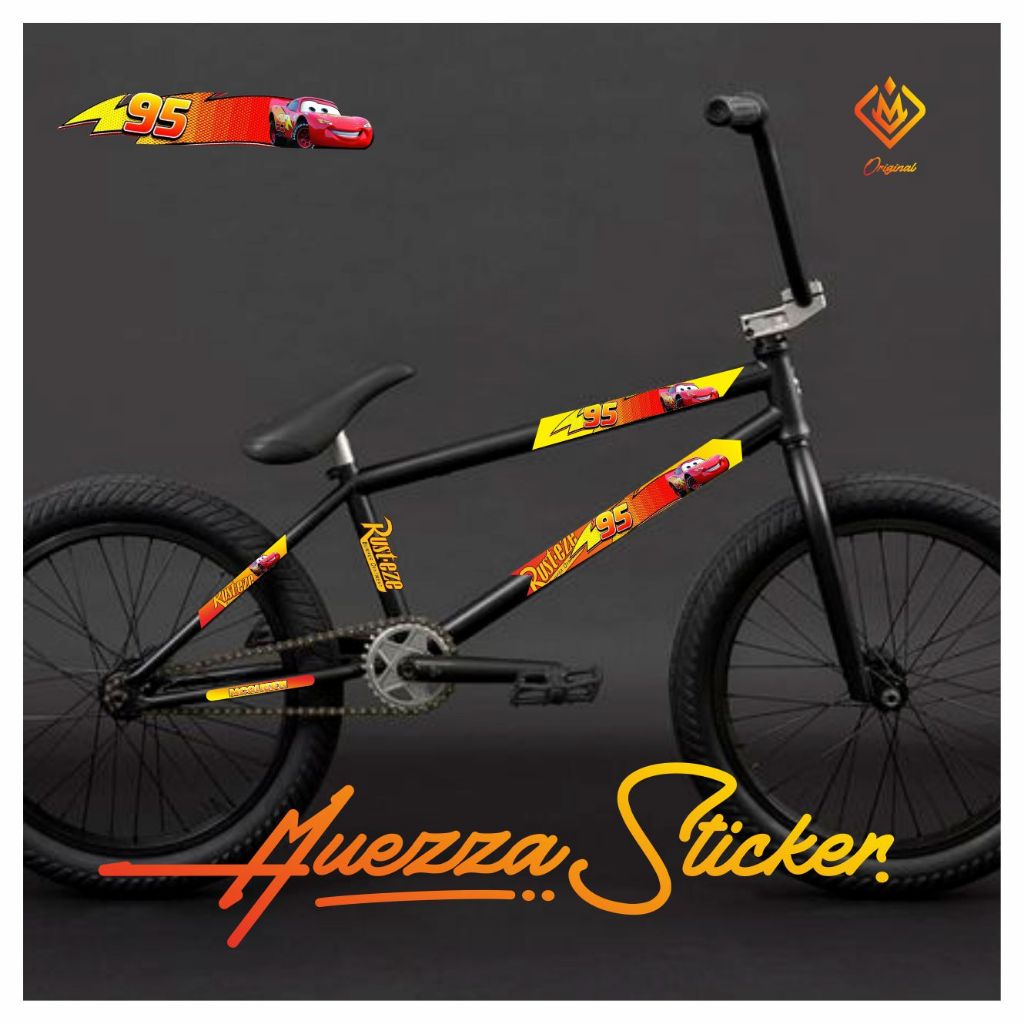 Q1 McQueen Variation BIKE สติ๊กเกอร์ | สติ๊กเกอร์ RustEze Limited Edition