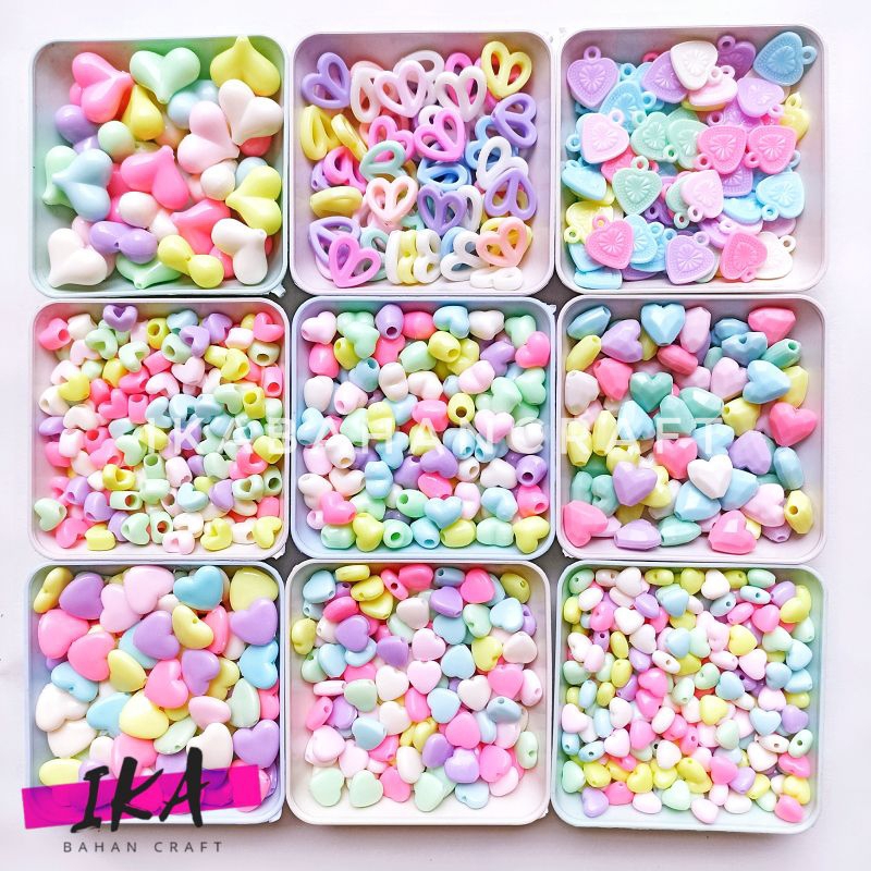 [IKA] ลูกปัดรัก 30gr / ลูกปัดรัก วัสดุงานฝีมือ DIY สําหรับทําสร้อยข้อมือ สร้อยคอ & อุปกรณ์งานฝีมือ