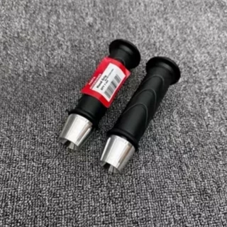 ปลอกแฮนด์ Handfat ฝาครอบแก๊สฮอนด้าเดิม + แฮนด์โครเมียม jalu รุ่น pcx vario beat scoopy genio mio fino ฯลฯ