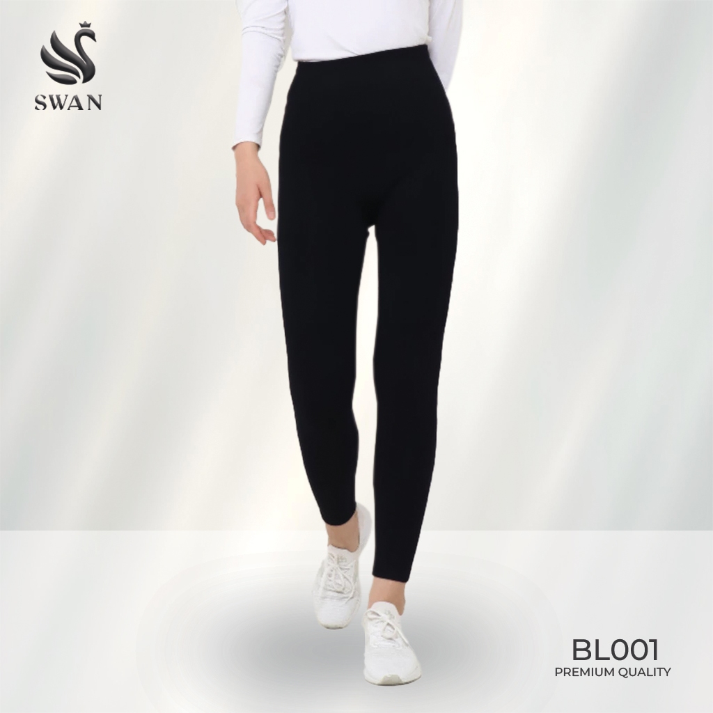 SWAN BL001 กางเกงเลกกิ้งขายาวธรรมดาสําหรับผู้หญิง
