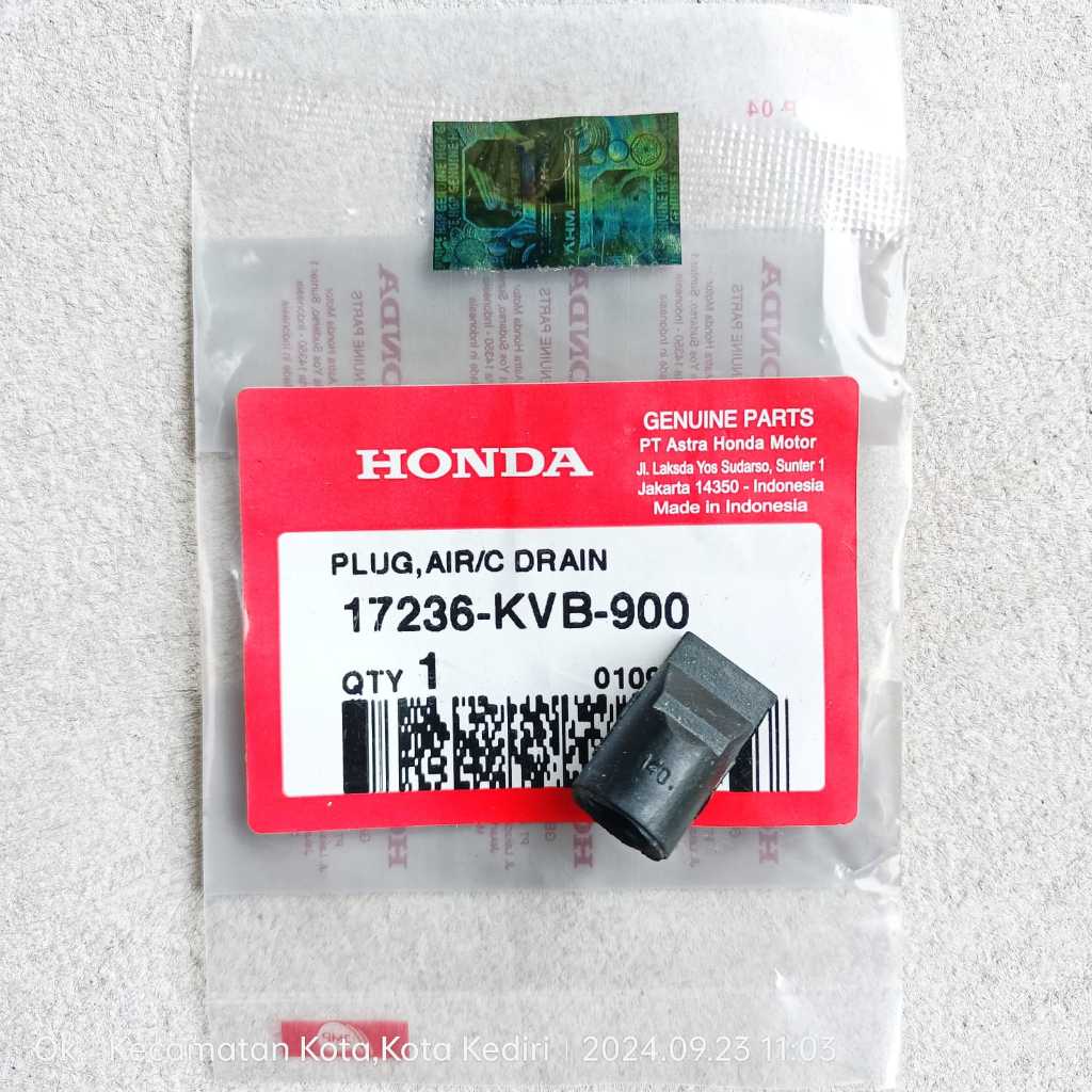 Air Cleaner Drain Plug-ยางท่อระบายน้ําสําหรับHonda Supra-X 125 Fi Revo-110 Fi Blade Cub-125 CT-ST DA