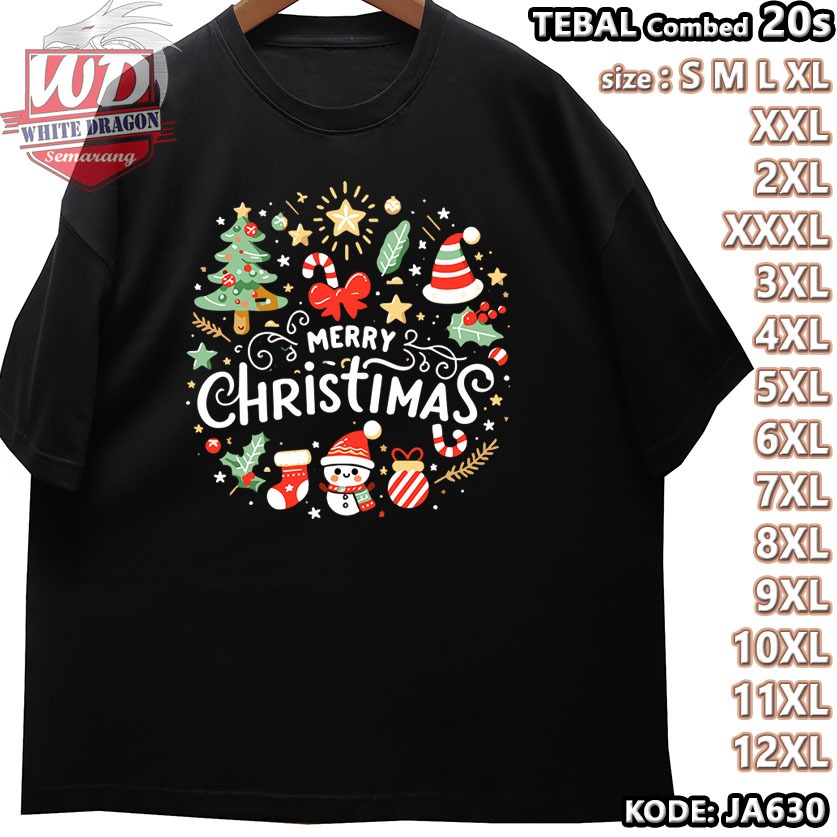 ขนาดใหญ่คริสต์มาสเสื้อยืดรหัส JA630 JUMBO 2XL 3XL 4XL 5XL 6XL 7XL 8XL 9XL 10XL 11XL 12XL