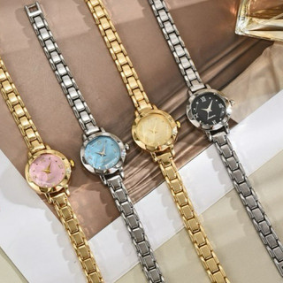 (Terima Cod)Jam Tangan Wanita Fashion Romawi mata” Strap Rantai/Stell(Dikirim Jakarta)