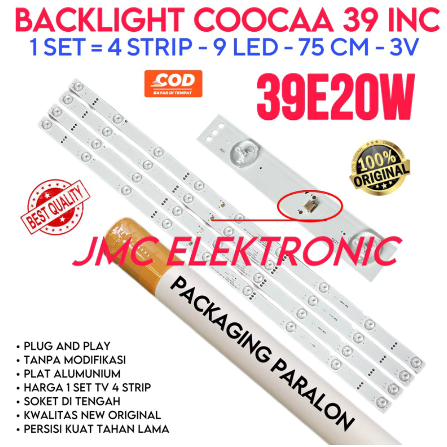 COOCAA 39 นิ้ว LED TV BACKLIGHT 39E20W 329E20 BL KOKA COCA LAMP 39 IN 9K 3V