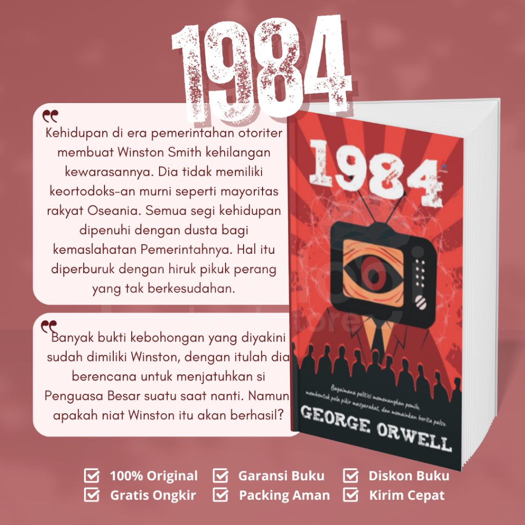 หนังสือ 1984 - การเมืองอย่างไรชนะการเลือกตั้ง ส่งเสริมความคิดชุมชน & เล่นข่าวปลอม - George Orwell - 