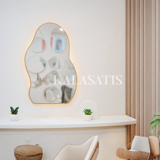 cermin estetik aesthetic mirror dekorasi dinding ruangan kamar rumah minimalis kado - kalasatis