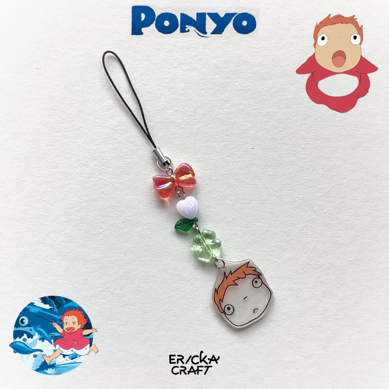 GANTUNGAN PONYO BEADS AESTHANGER CHARM HP GHIBLI โดย ERICKA CRAFT