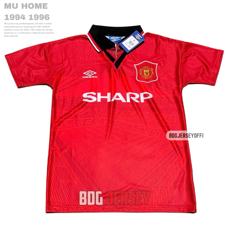 EMYU HOME OFFICIAL RETRO JERSEY 1994 1996 GRADE ORI TOP