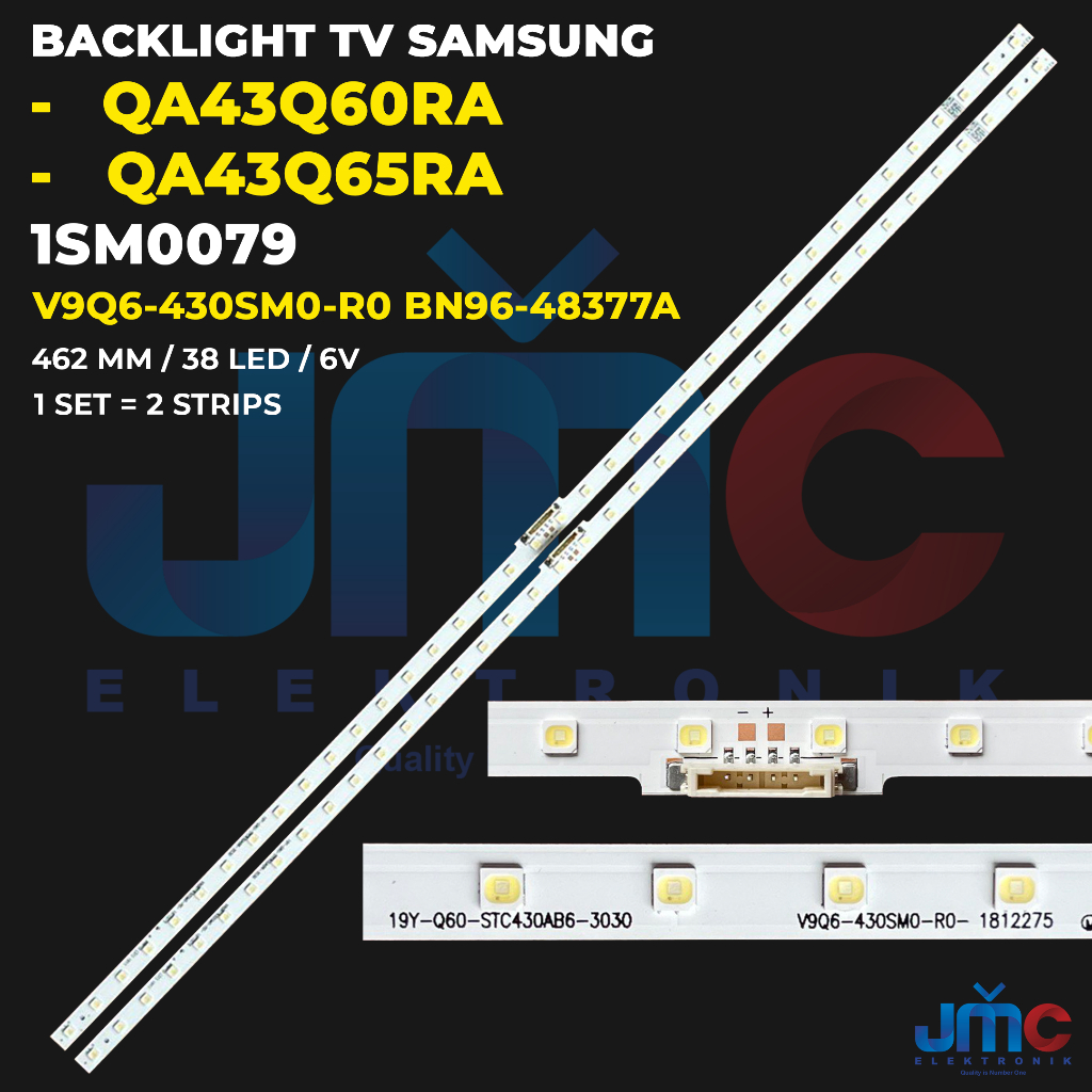 ทีวีแบ็คไลท์ Samsung 43 นิ้ว QA43Q60RA QA43Q65RA QA43Q60 V9Q6-430SM0-R0 BN96-48377A