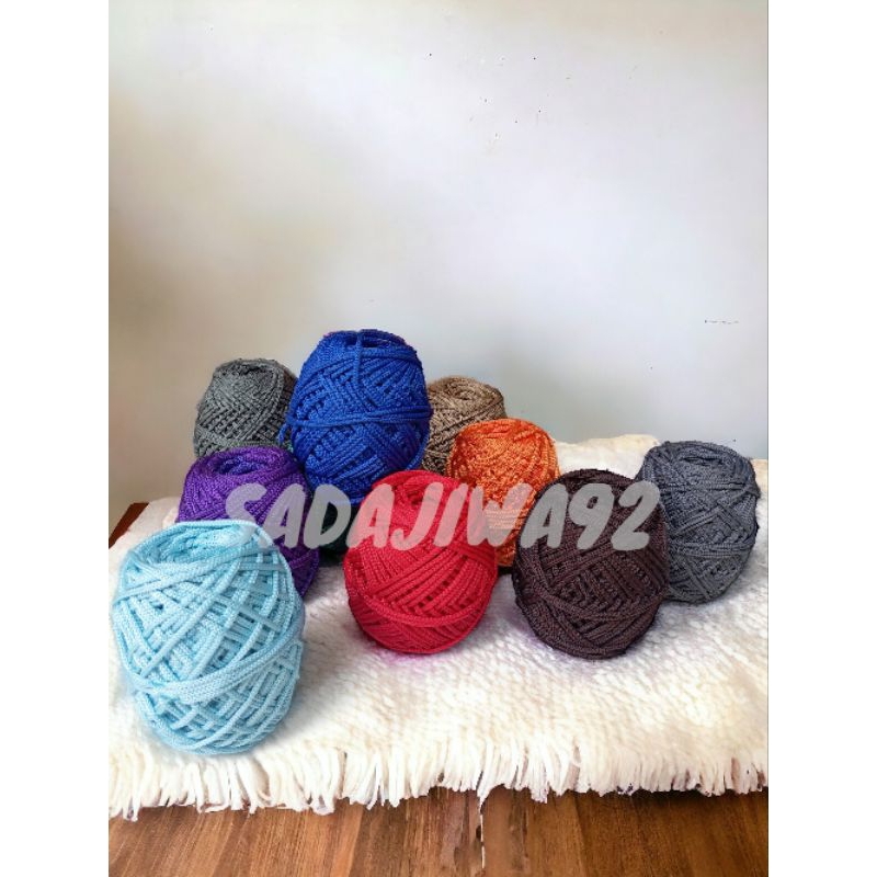 KUR ROPE KNITTING YARN 2MM 100GRAM POLYESTER | POLY COURSE | ถัก YARN