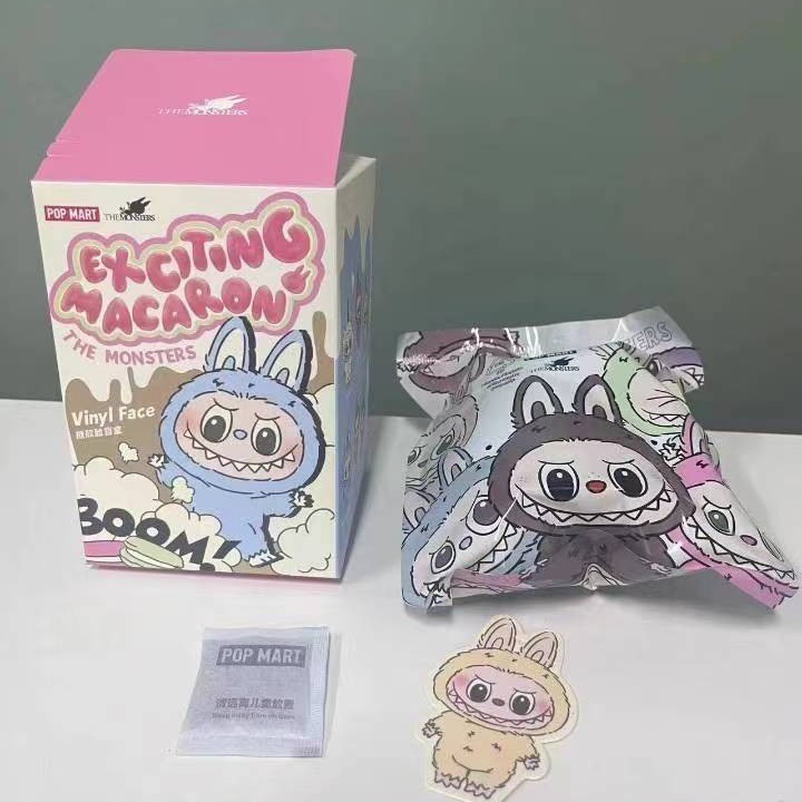 GANTUNGAN LABUBU BLIND BOX Doll Viral Exiting Macaron พวงกุญแจ