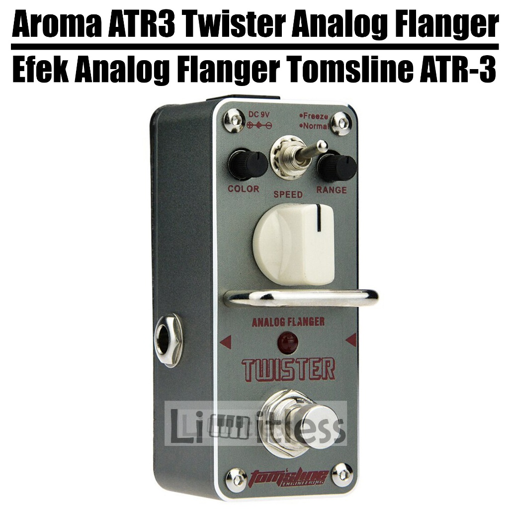 Tomsline ATR3 ATR-3 Twister Analog Flanger Pedal เอฟเฟกต์กีตาร์โดย Aroma ATR3 ATR-3 Flanger Original