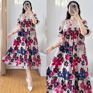 DASTER KARINA KIMONO BROKAT LD 120CM PIYAMA WANITA RAYON PREMIUM VIRAL ALLAYYA FASHION