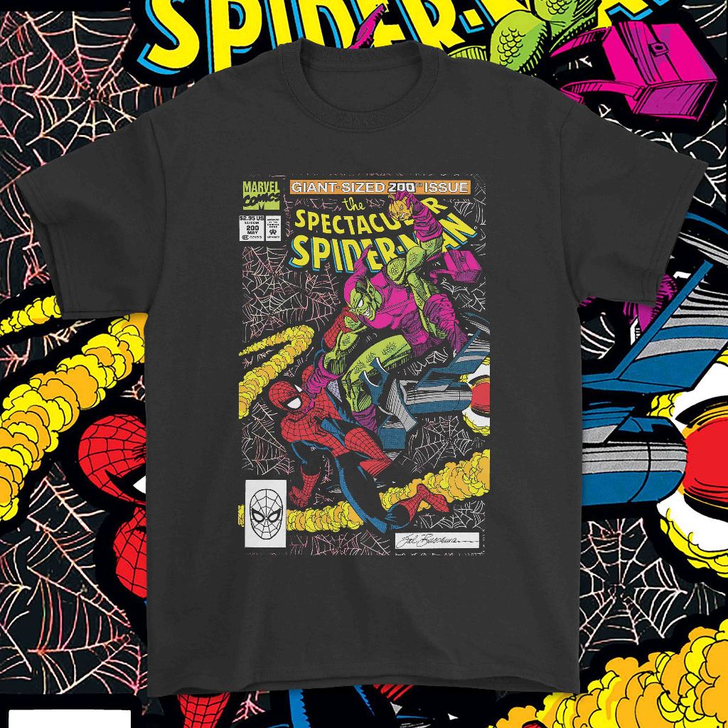 เสื้อยืด SPIDERMAN VS GREEN GOBLIN COMIC