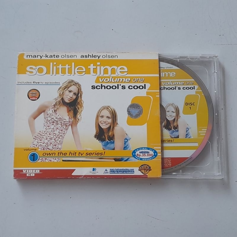 Vcd Mary-Kate และ Ashley Olsen - So Little Time เล่ม 1: Schools Cool (2002) 2 Disc ORIGINAL Dualstar